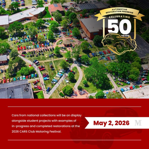 CARS Club Motoring Festival Returns to Campus May 2