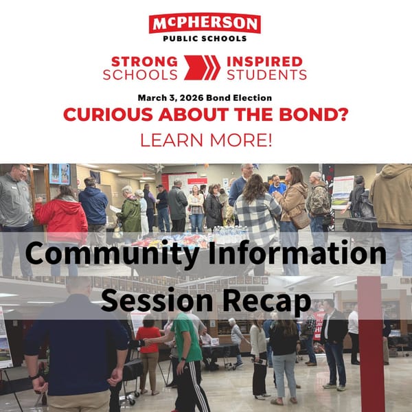 McPherson Public Schools Hosts Bond Information Sessions Ahead of March Vote